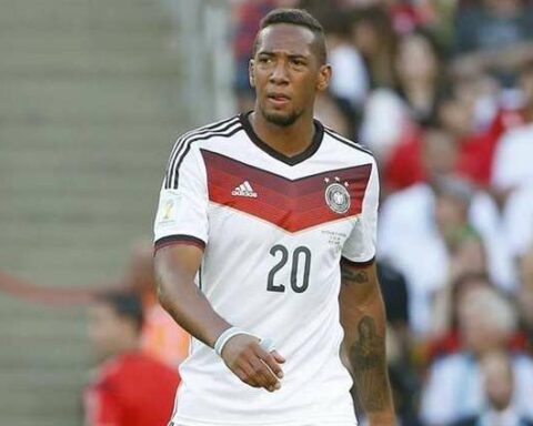 Former German world champion Jérôme Boateng, convicted of beating and injuring his ex-partner