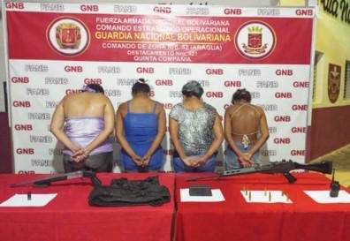 GNB detains four women with weapons and war ammunition