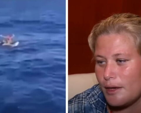 Balseros cubanos, bebé