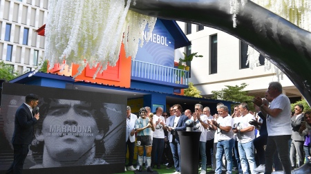 Infantino, Domínguez and Tapia remembered Maradona on the second anniversary of his death