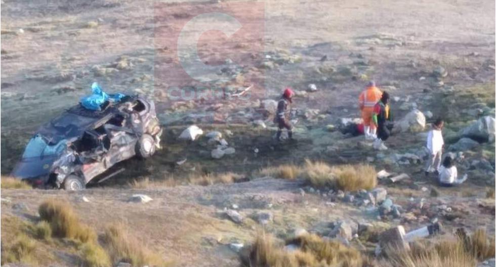 Junín: Minivan with passengers falls into an abyss and leaves at least 2 dead and 6 injured