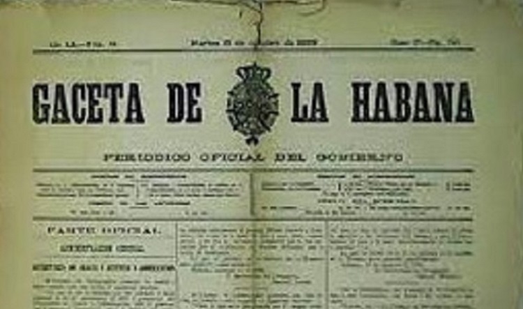 gaceta de la habana, Cuba