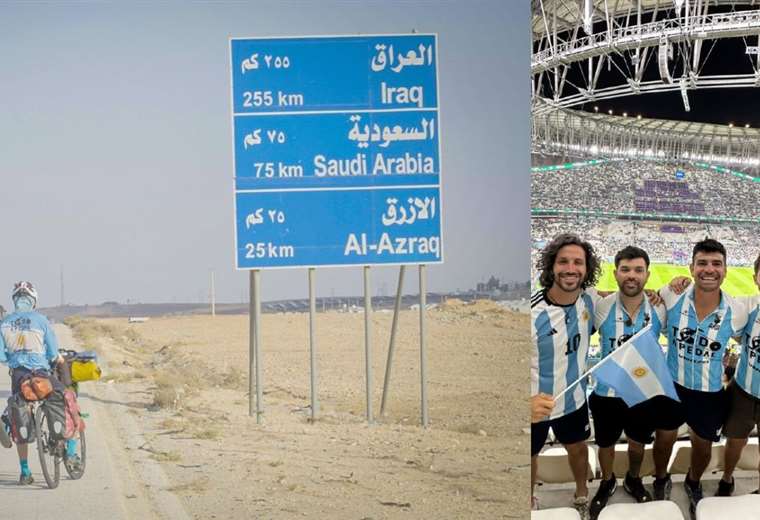 Madness for the World Cup: They crossed 15 countries on bicycles to support their team in Qatar