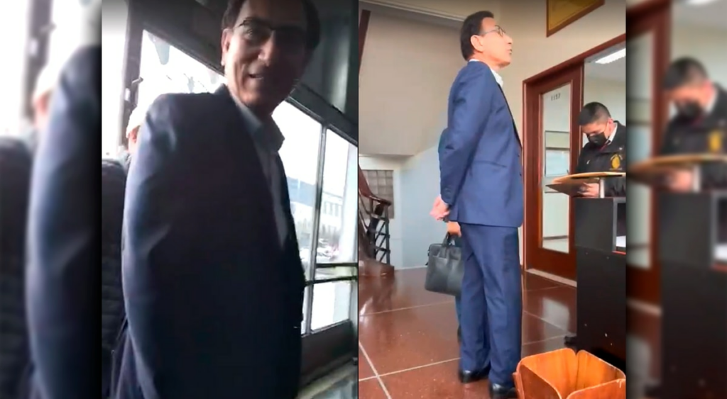 Martín Vizcarra goes to the Prosecutor's Office to testify for an investigation into incompatible negotiation