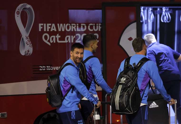 Messi and the Argentine team arrive in Qatar to play the 2022 World Cup