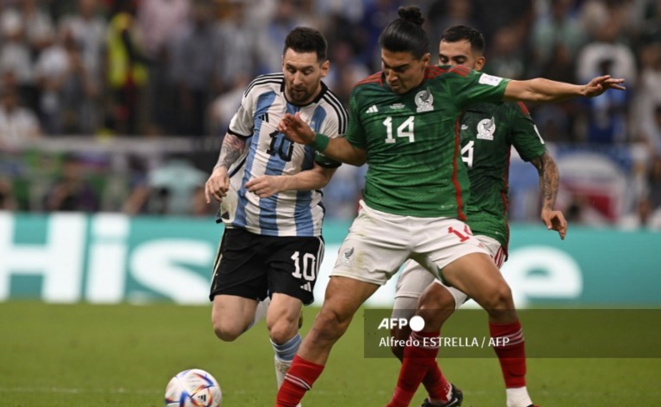Mexico and Argentina tie at half time: a lot of nerves and fight, but little football