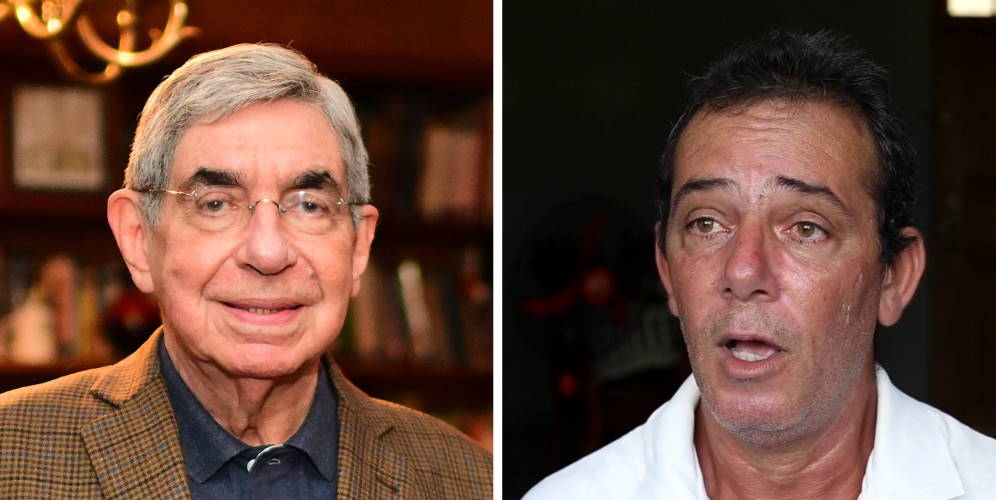 Óscar Arias (izquierda) y Lázaro Yuri Valle Roca