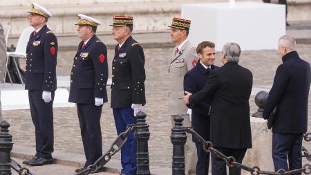 On his third day in France, the President meets with the mayor of Paris