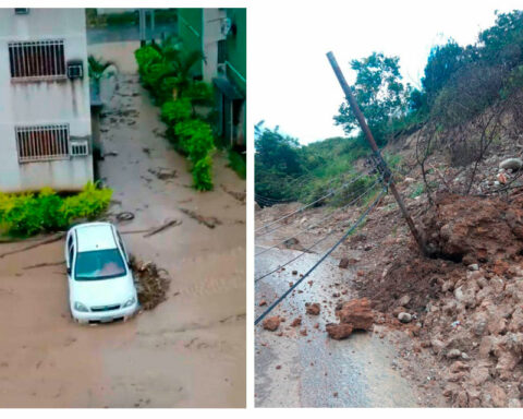 One dead, overflowing rivers and 200 isolated families left by the rains in Los Andes