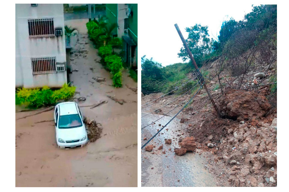 One dead, overflowing rivers and 200 isolated families left by the rains in Los Andes