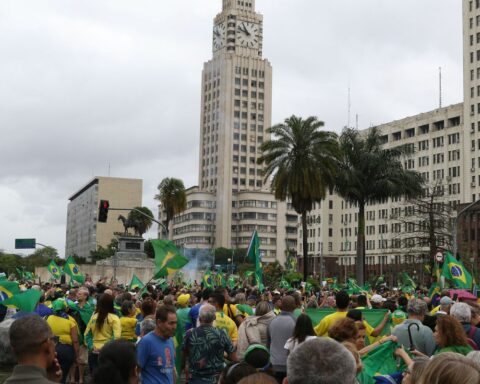 Protesters protest against poll results