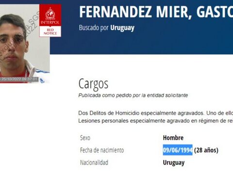 Red alert from Interpol against the murderer of Hernán Fiorito, who was released from prison due to legal intricacies