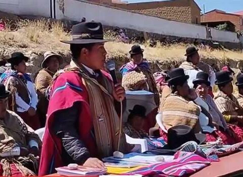 Red ponchos rearticulate protests and march alone against the Government for its agenda