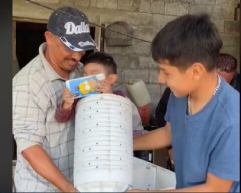 Rescue of a boy who got stuck inside a washing machine goes viral