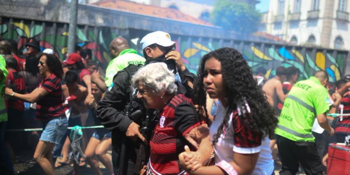 The Flamengo party ends with tear gas