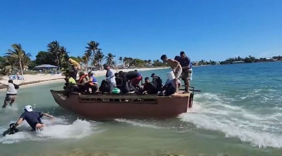 The US Border Patrol takes 256 Cuban rafters into custody in two days