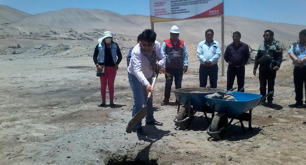 The fencing of the new Tacna wholesale market begins