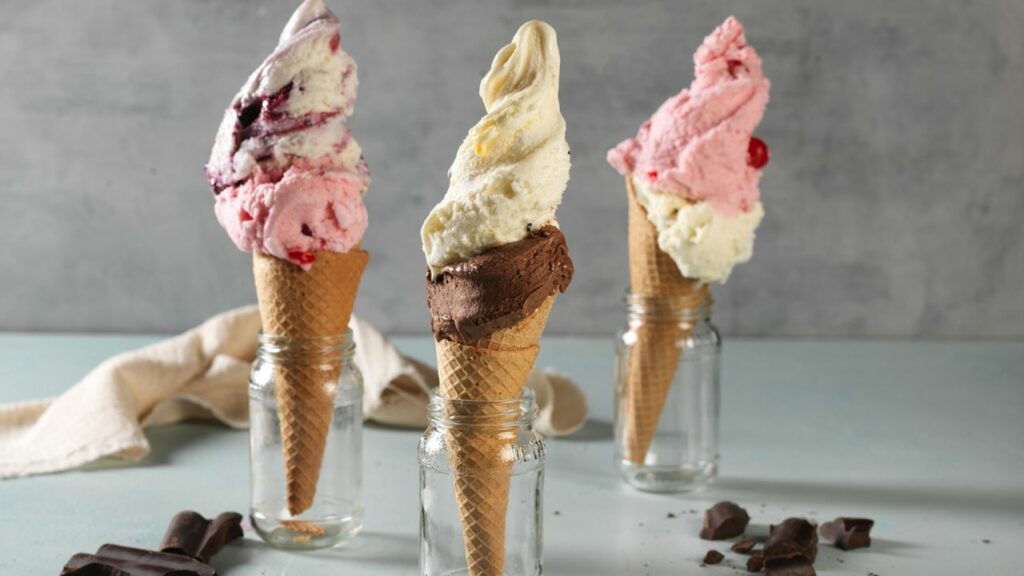 The flavor of ice cream emerges to encourage the selection, Sweet Scaloneta taste