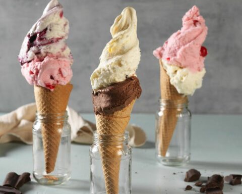 The flavor of ice cream emerges to encourage the selection, Sweet Scaloneta taste