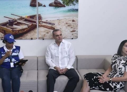 The national census begins and Abinader is the first registered