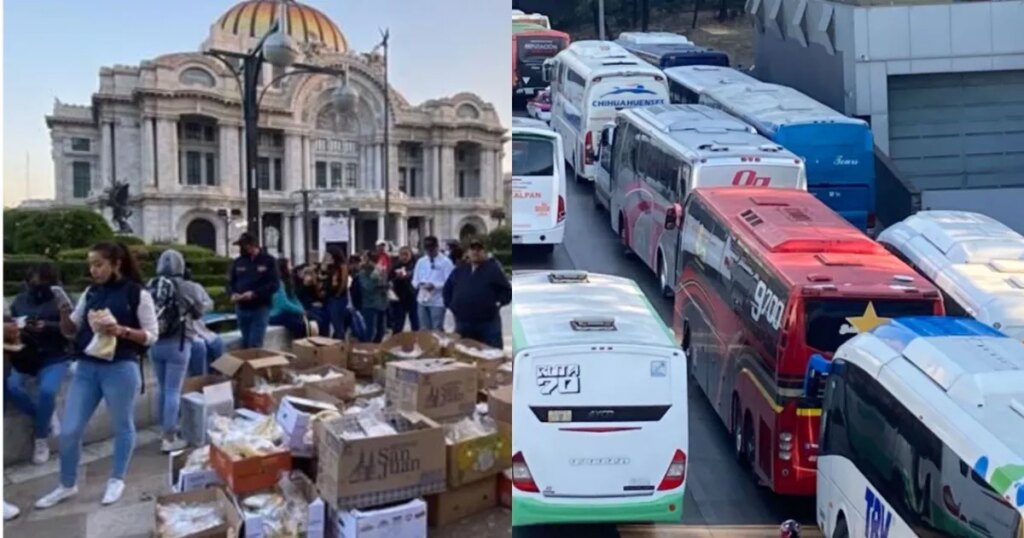 The opposition denounces hauling and threats to attend the AMLO march