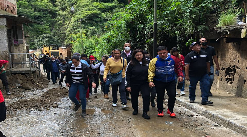 Inspeccionan afectaciones por lluvias en sectores Plan de Manzano y Blandín en Caracas