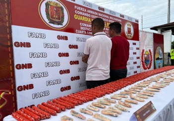 They seized 100 high-end explosives in Zulia