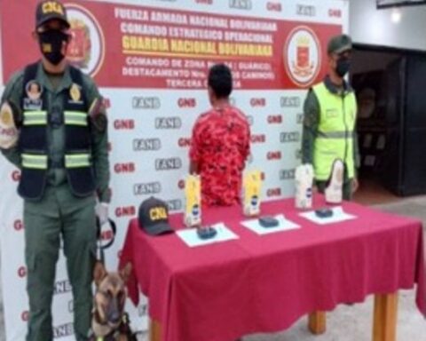 They seized three packages of flour "in marijuana"