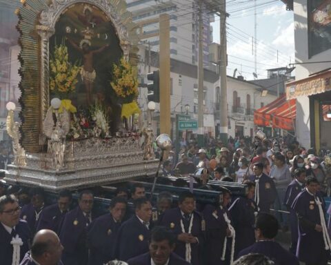 This was the last tour of the year of the Lord of Miracles in Huancayo (PHOTOS)
