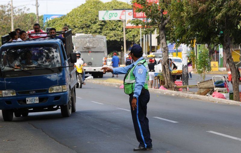 Traffic police in Nicaragua, on the "hunt" in December