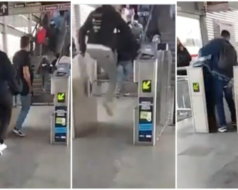 Transmilenio is free?: Outrageous video in which absolutely everyone sneaks