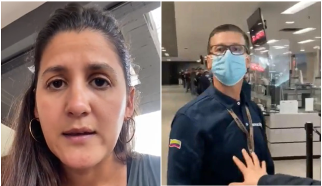 Woman who recorded aggression at El Dorado airport told her version of what happened