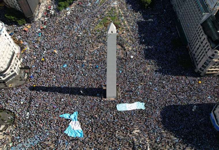 Argentina wins the World Cup: the spectacular tide of people who celebrated the Albiceleste victory in the World Cup