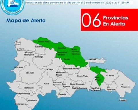 COE eleva a seis las provincias en alerta