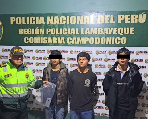 Chiclayo: Criminal gang made up of minors who stole cell phones falls
