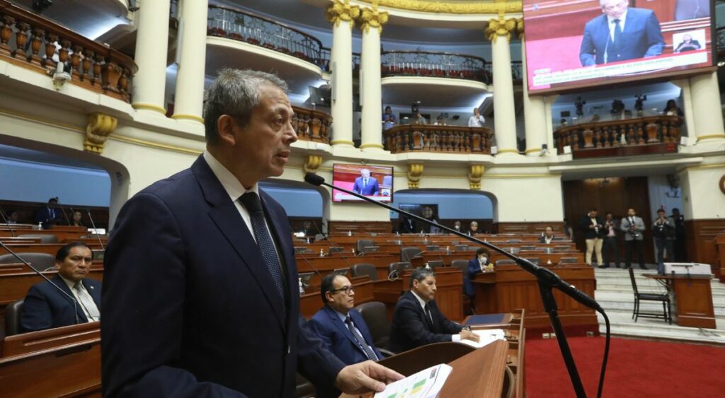 Congress: Prime Minister Pedro Angulo appeared before the plenary due to protests in the interior of the country