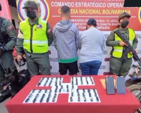 Couple arrested in the Colón municipality with 67 cocaine fingers