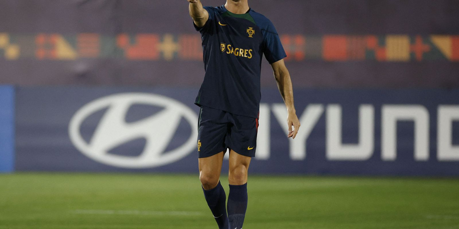 Cristiano Ronaldo tries to lead Portugal to the quarterfinals of the Qatar Cup