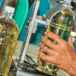 Cuban wineries sell rum "by the book" and bottled in leftover bottles of oil
