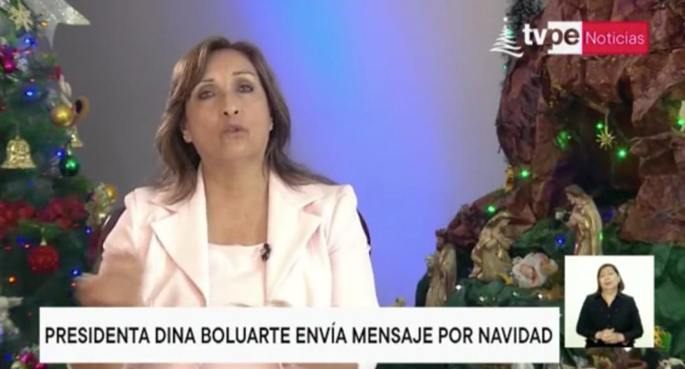 Dina Boluarte gives a Christmas message: "How I would have wanted to start this transitional government without that violence"