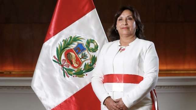 Dina Boluarte, the first female president of Peru to take office after the removal of Pedro Castillo