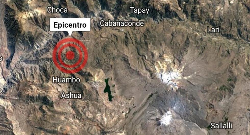 Earthquake of magnitude 5 is recorded tonight in Caylloma-Arequipa
