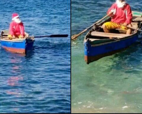 Even Santa Claus leaves for the 'yuma' on a raft