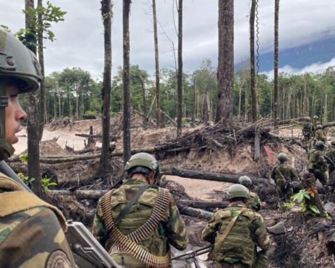 FANB dismantled illegal mining camp in Parque Canaima