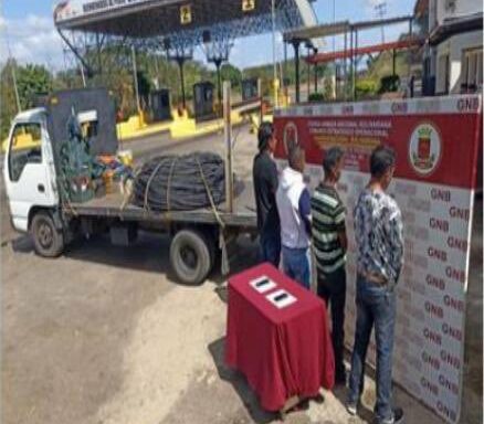 Four people arrested in Guárico for fiber optic theft