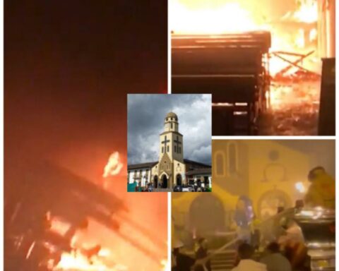 Salento Quindío iglesia quemada