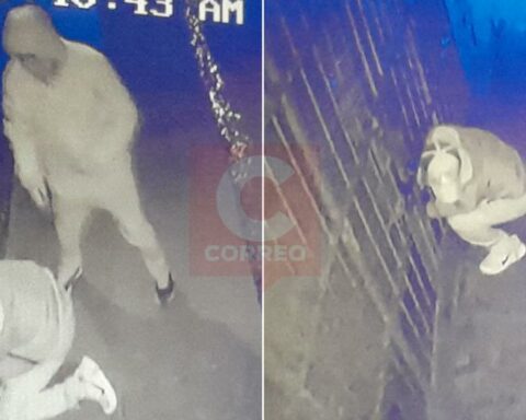 In Huancayo, criminals steal 18 cell phones and clean their tracks to avoid being discovered, but the camera records them