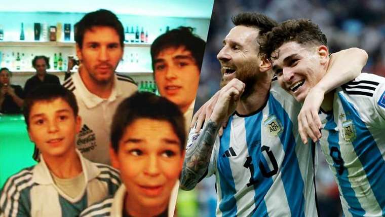 Julián Álvarez's dream with Messi: From being his fan, to assisting you in a World Cup semifinal goal