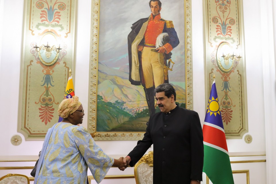 Maduro receives the Vice Prime Minister of Namibia to promote the bilateral agenda