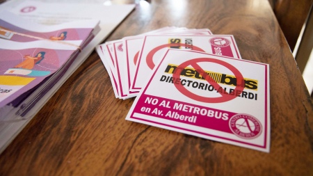 Metrobus Alberdi-Directorio: merchants and neighbors protested after the start of the work